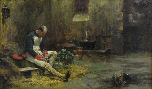 The Hostage, vintage artwork by Eugenio Álvarez-Dumont, 12x8" (A4) Poster