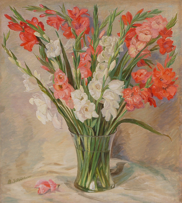 Gladioluses in a Vase by Bernd Schuchert,16x12(A3) Poster