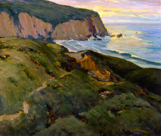 Dana Point, vintage artwork by Jean Mannheim, 12x8" (A4) Poster