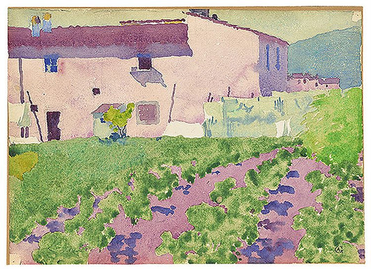 House in Florence by Augusto Giacometti,16x12(A3) Poster