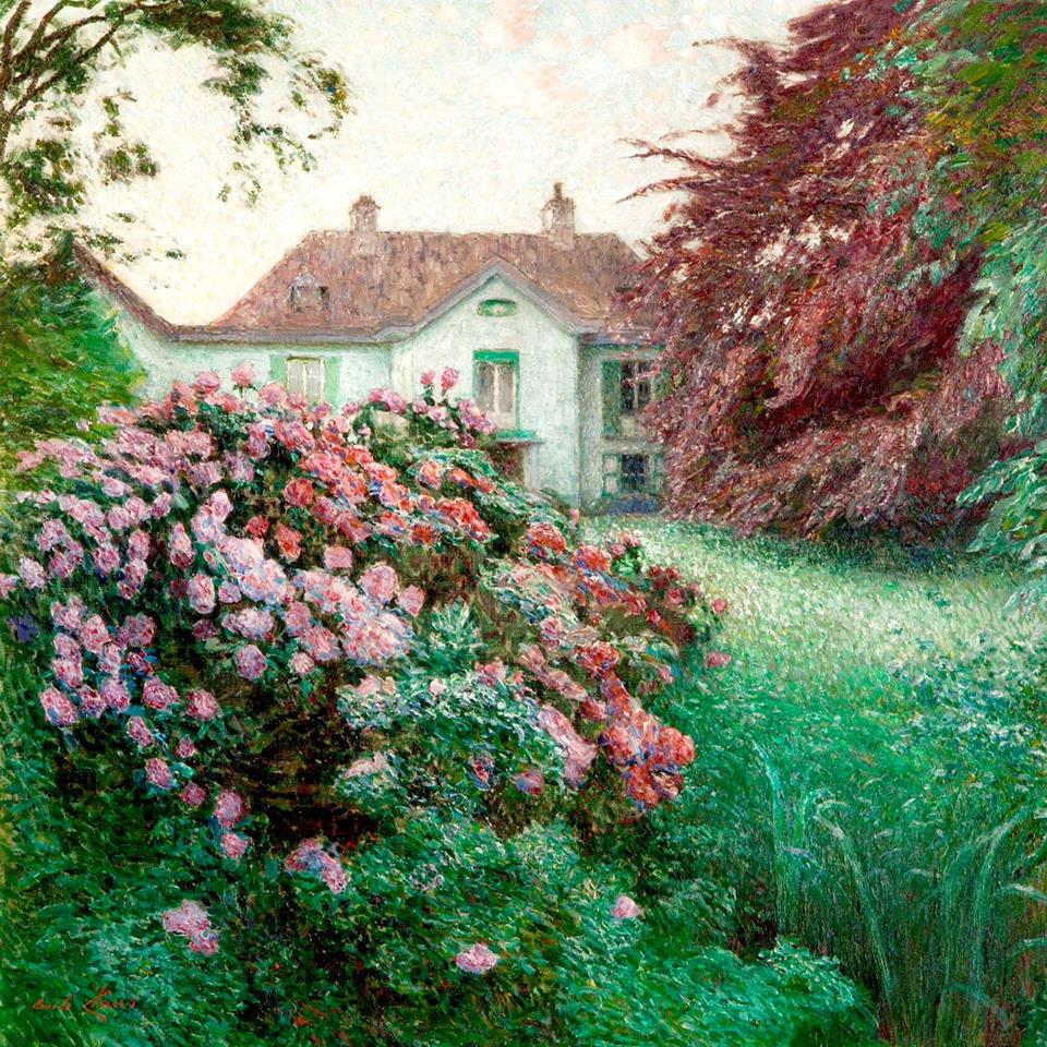 Villa Zonneschijin, Astene, vintage artwork by Emile Claus, 12x8" (A4) Poster