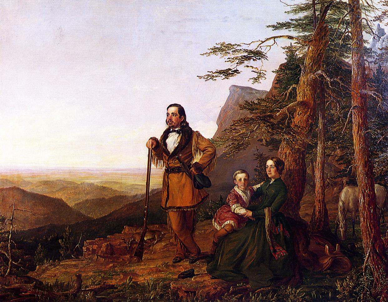 The Promised Land - The Grayson Family, vintage artwork by William S. Jewett, A3 (16x12") Poster Print
