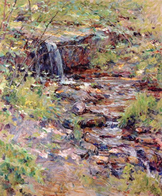 Cascading Brook, vintage artwork by Robert Lewis Reid, 12x8" (A4) Poster