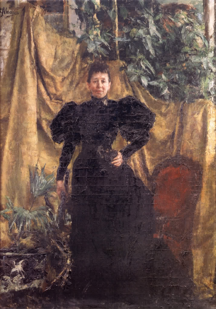 Madam Pantaleoni by Antonio Mancini,A3(16x12")Poster