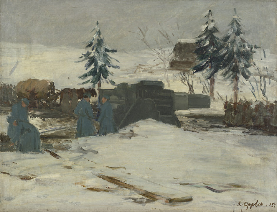 Mortar in Tucholka by Ernst Oppler,A3(16x12")Poster