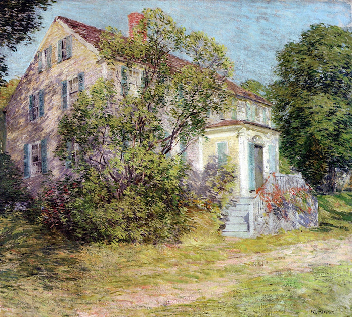 Kittery Mansion by Willard Leroy Metcalf,A3(16x12