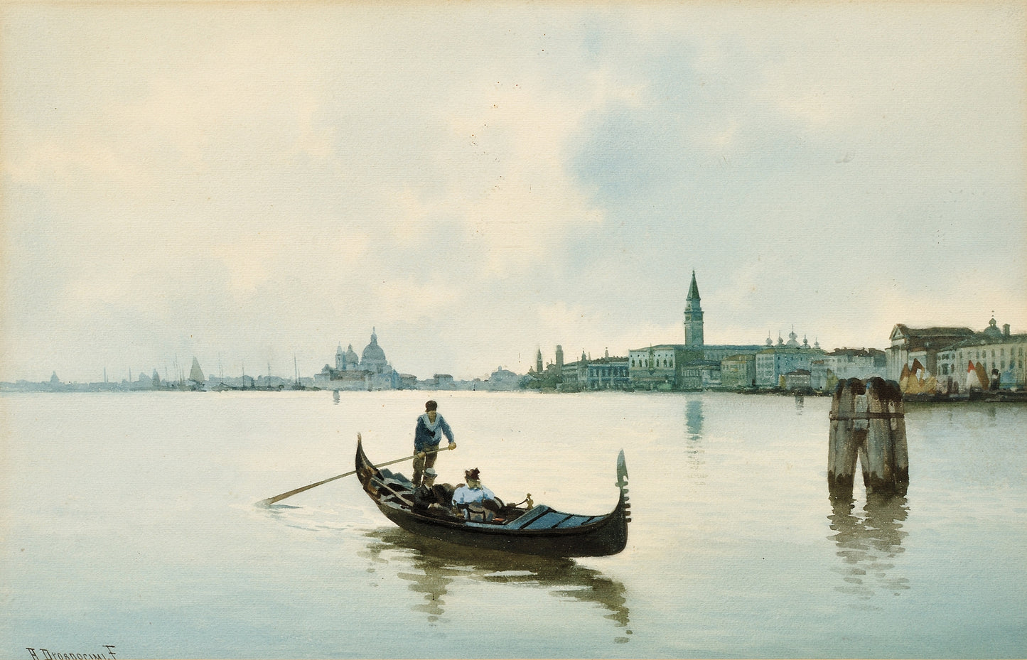 Venice Lagoon by Albert Prosdocimi,A3(16x12")Poster