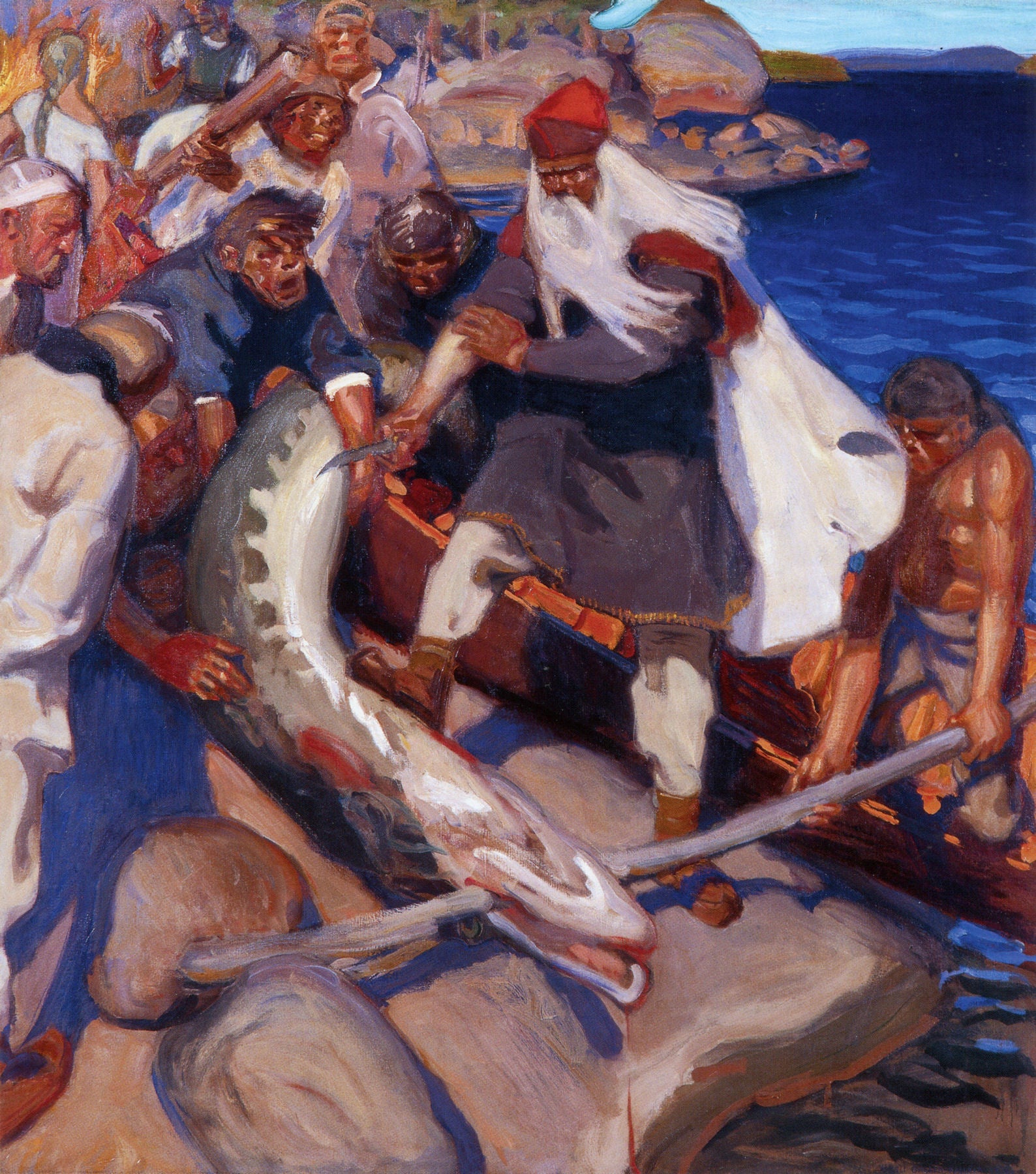 The Great Pike by Akseli Gallen-Kallela,A3(16x12")Poster