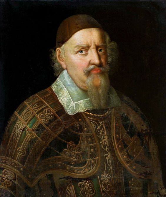 Portrait of Augustus of Brunswick-Lüneburg, vintage artwork by Anselm van Hulle, 12x8" (A4) Poster