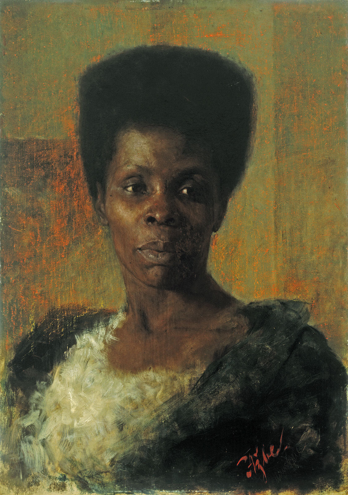 Black Girl by Anton Aszbe,A3(16x12")Poster