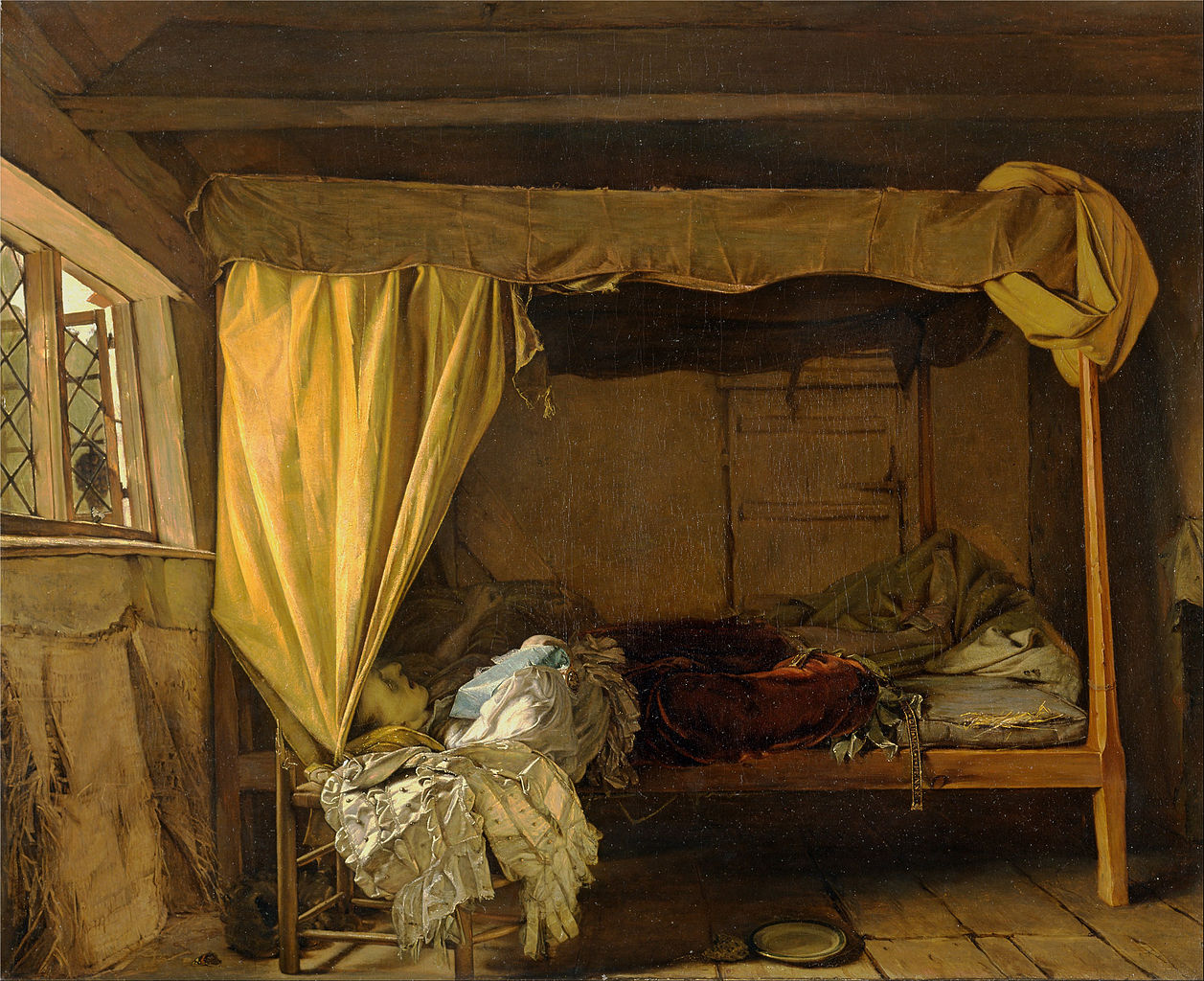 The Death of Buckingham, vintage artwork by Augustus Leopold Egg, A3 (16x12") Poster Print