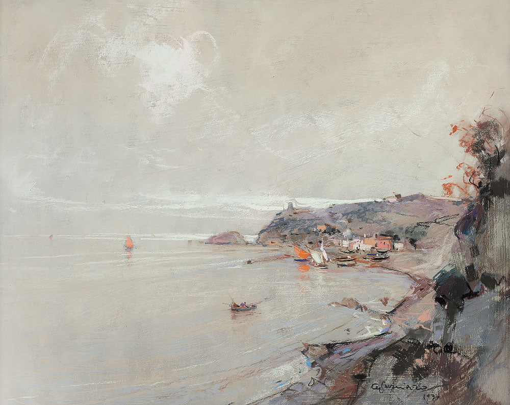 The Coast of Naples by Giuseppe Casciaro,A3(16x12")Poster