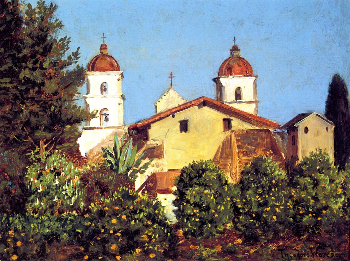 Santa Barbara Mission by Theodore Wores,A3(16x12")Poster