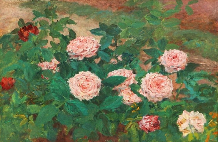 The Roses, vintage artwork by František Kaván, 12x8" (A4) Poster