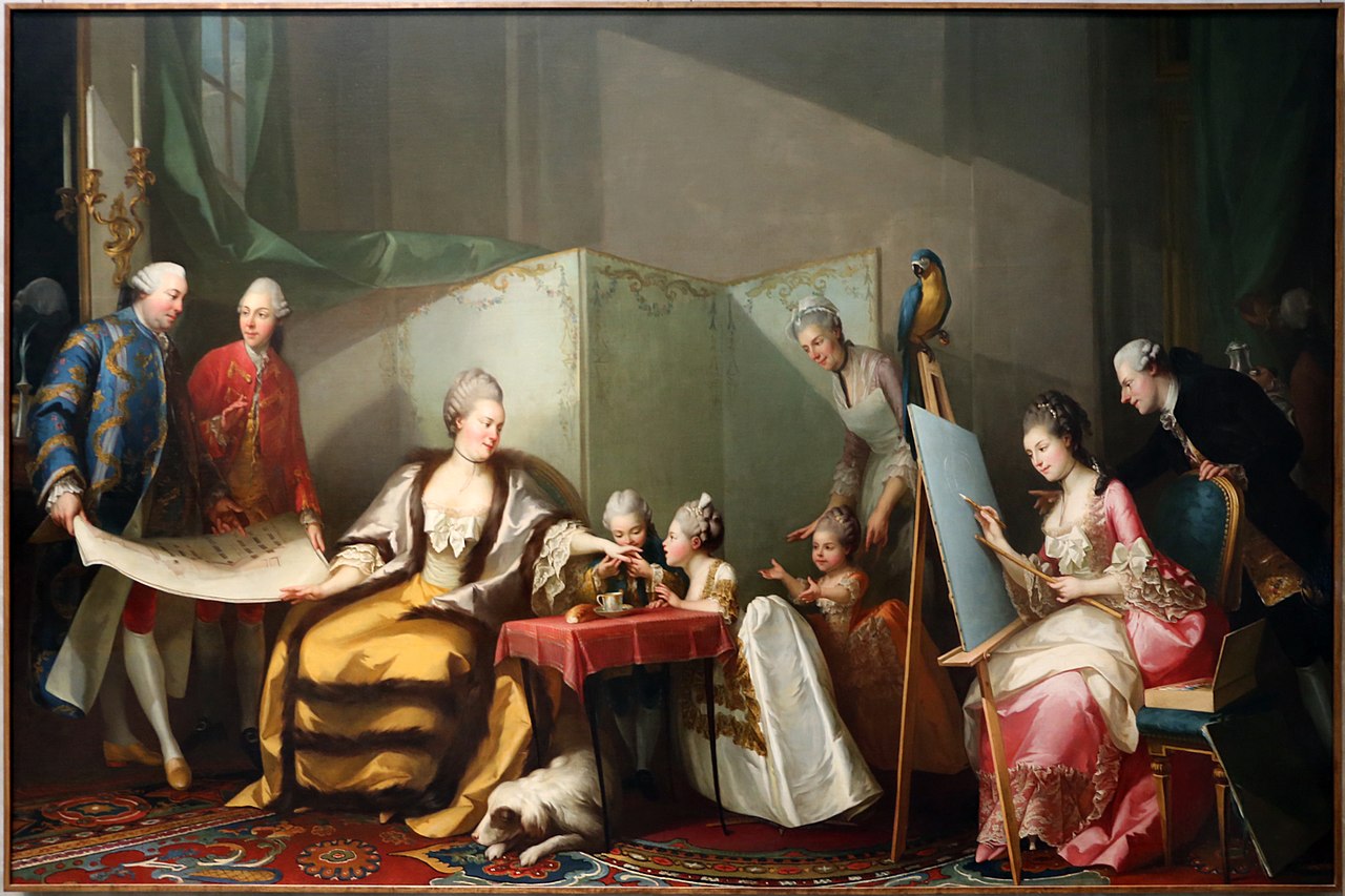 The Family of the Duke of Parma, vintage artwork by Giuseppe Baldrighi, 12x8" (A4) Poster