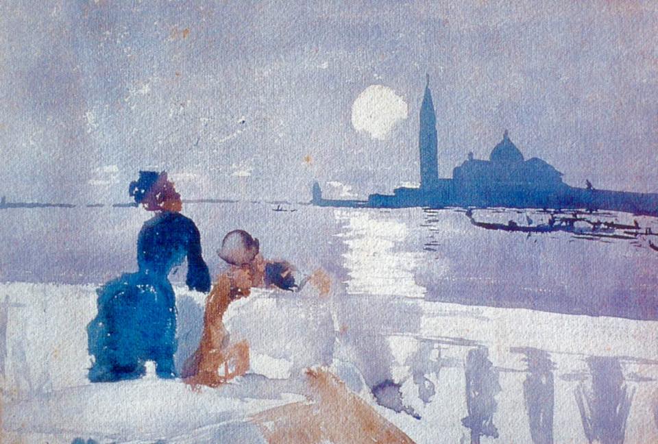 San Giorgio by Moonlight by Ralph Wormsley Curtis,A3(16x12")Poster