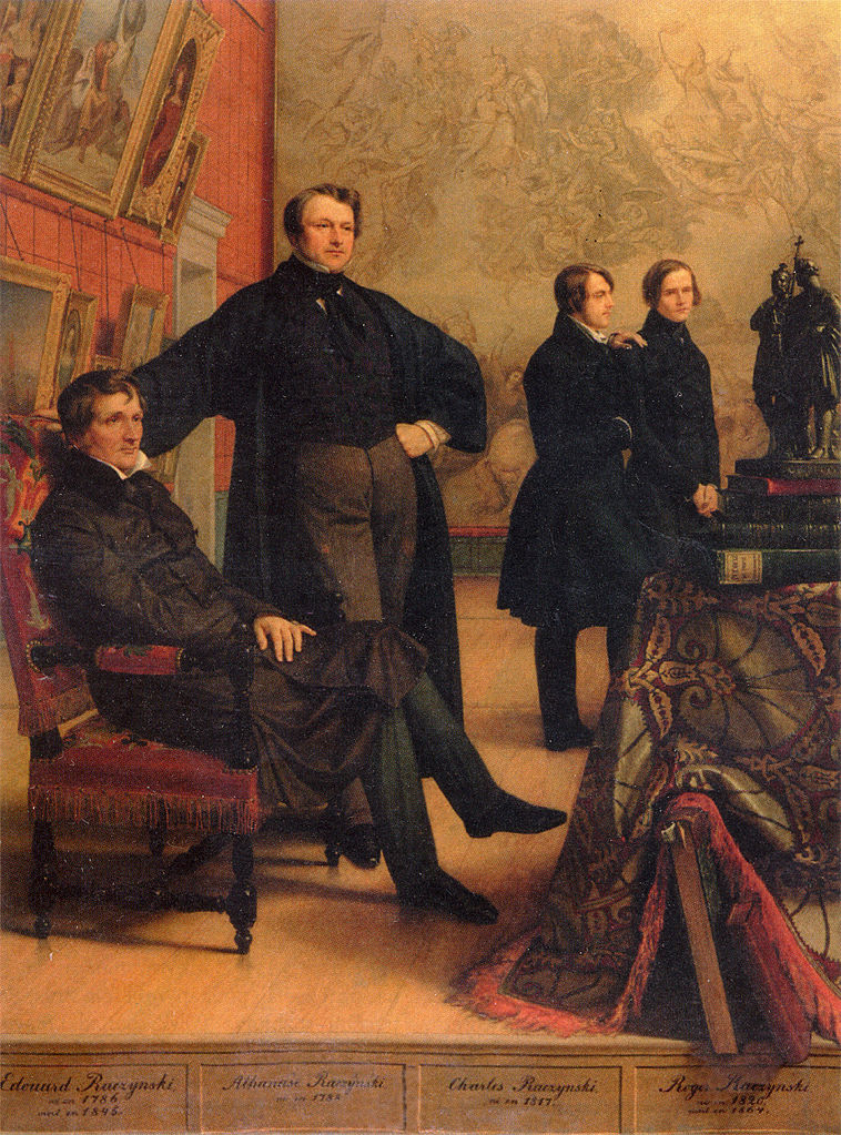 Raczyński Family, vintage artwork by Carl Adolf Henning, A3 (16x12") Poster Print