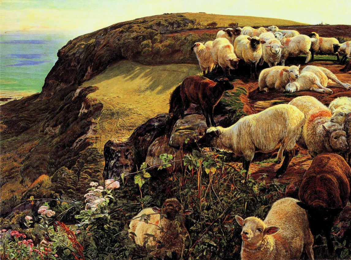 Our English Coasts, vintage artwork by William Holman Hunt, 12x8" (A4) Poster