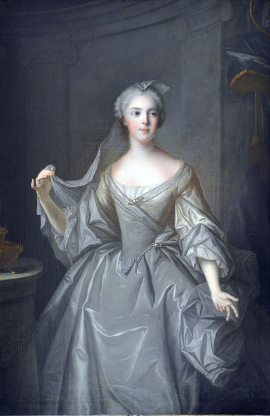 Madame Sophie de France as a Vestal Virgin, vintage artwork by After Jean-Marc Nattier, 12x8" (A4) Poster