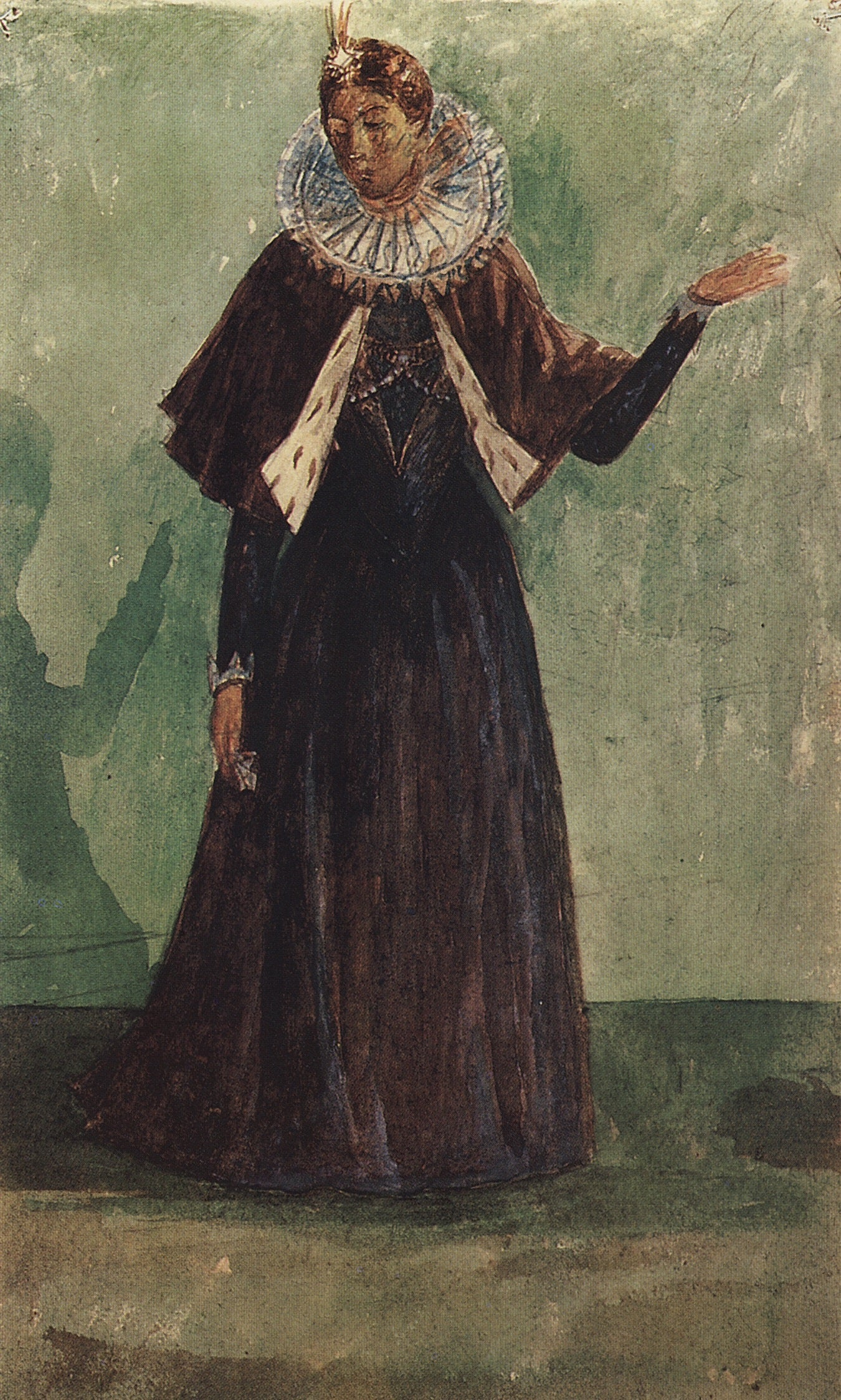 me Design for "Boris Godunov" tragedy by Kuzma Petrov-Vodkin,16x12(A3) Poster