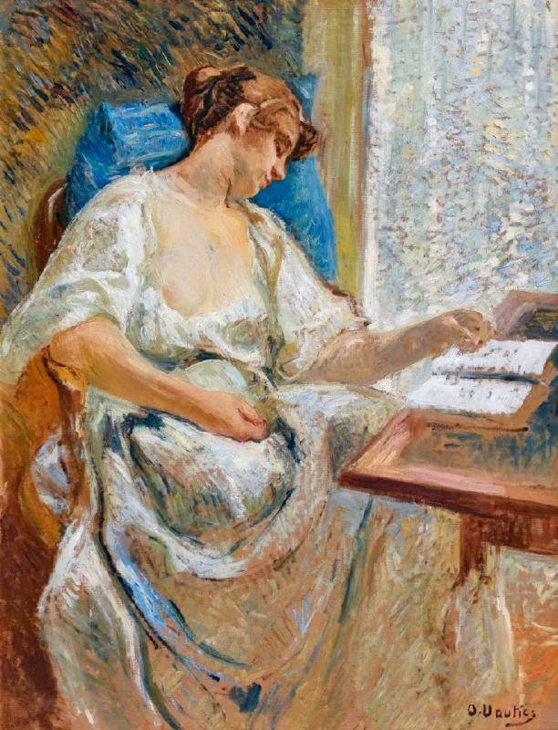 Woman Sleeping by Otto Vautier,A3(16x12")Poster
