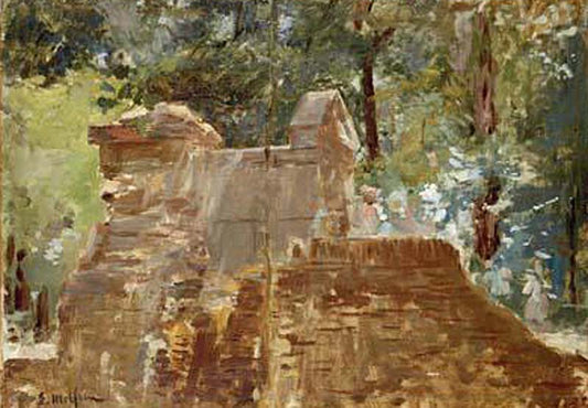 Estudio de paisaje, vintage artwork by Eliseo Meifren i Roig, 12x8" (A4) Poster