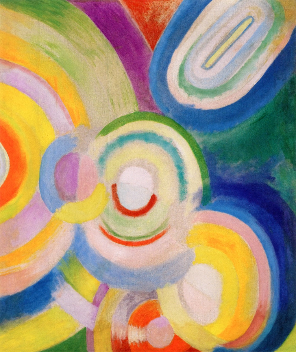 Colored Discs by Robert Delaunay,16x12(A3) Poster