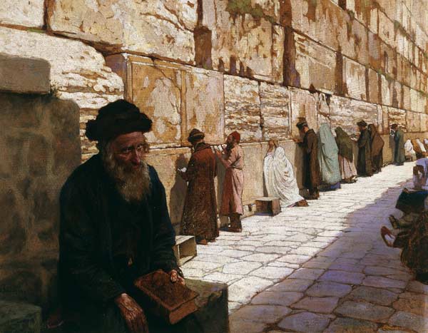 The Wailing Wall, Jerusalem by Vasily Navozov,A3(16x12")Poster