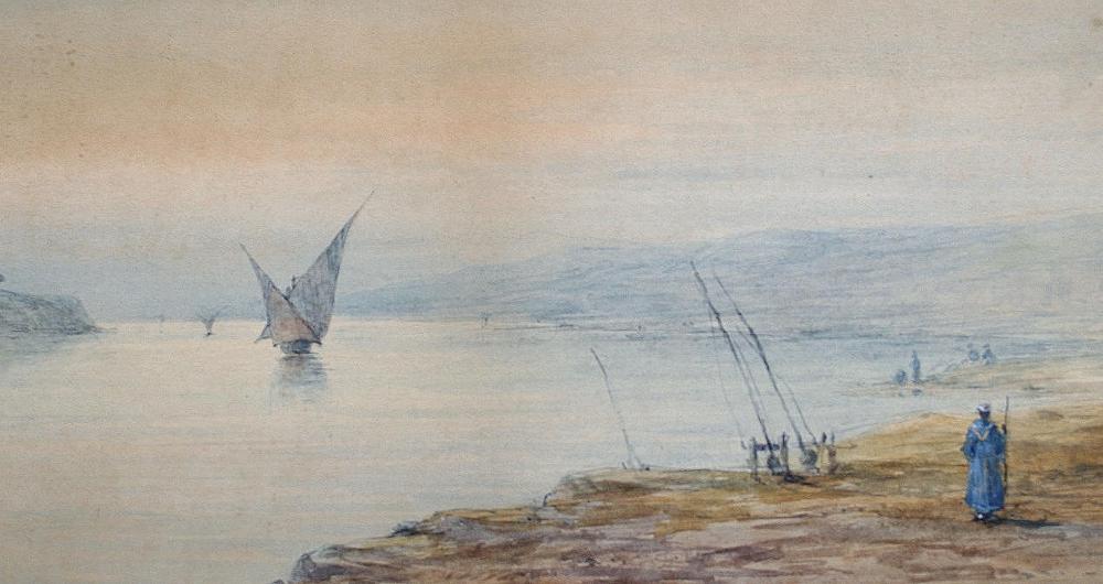 Nile Scene, vintage artwork by Frederick Goodall, A3 (16x12") Poster Print