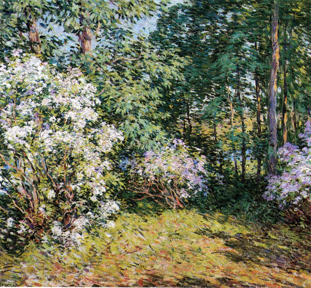 Laurel Woods by Willard Leroy Metcalf,A3(16x12")Poster