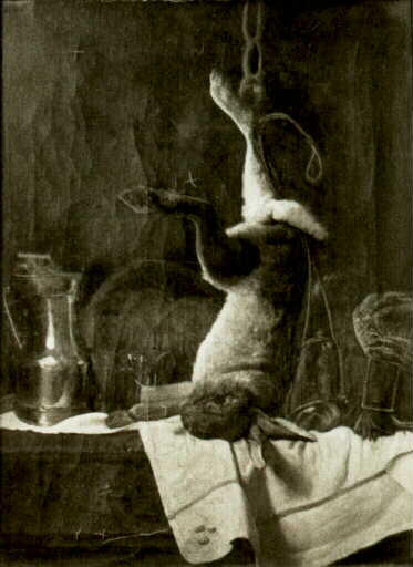 Le Lapin (nature morte) - (Still Life), vintage artwork by François Bonvin, A3 (16x12") Poster Print