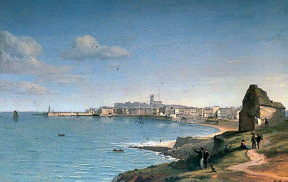 Margate, Kent, from Westbrook, vintage artwork by Alfred Clint, A3 (16x12") Poster Print