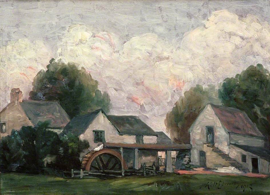 Felin Isaf, Cynwyd by John Kelt Edwards,16x12(A3) Poster