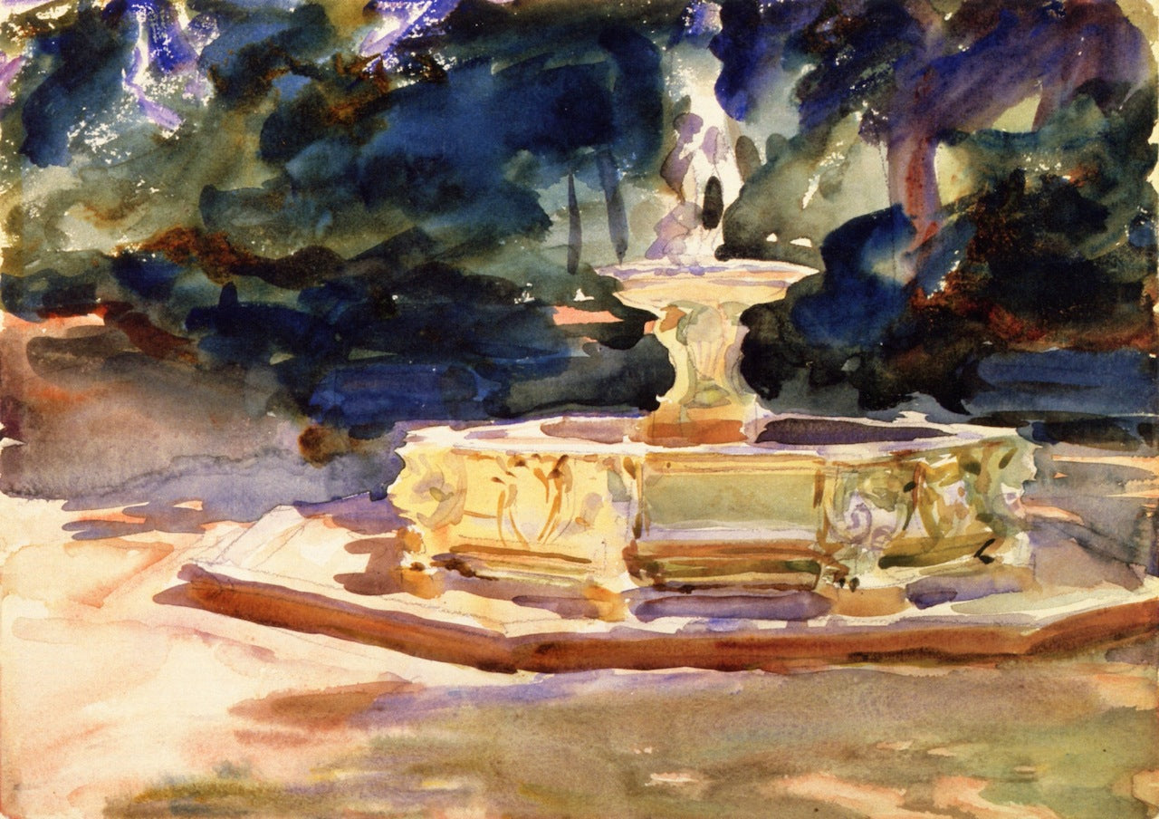 Aranjuez, vintage artwork by John Singer Sargent, 12x8" (A4) Poster