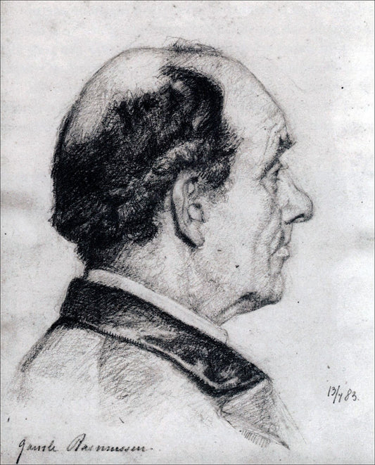 Gamle Rasmussen, vintage artwork by Marie Triepcke Kroyer, 12x8" (A4) Poster