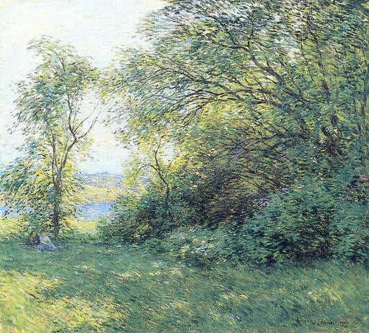 The Bower, vintage artwork by Willard Leroy Metcalf, 12x8" (A4) Poster