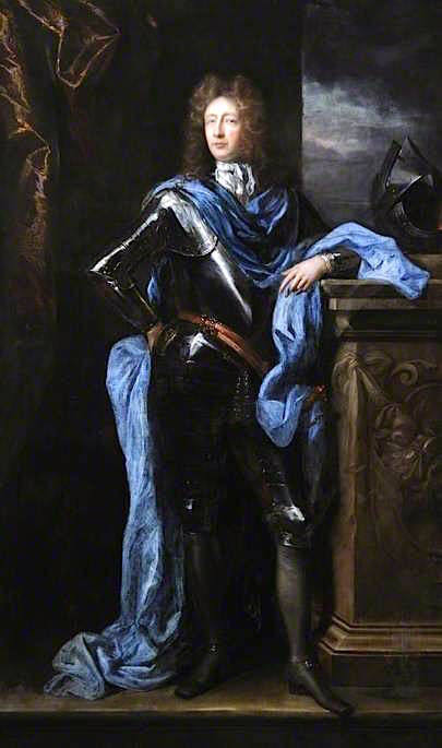 Robert Constable, 3rd Viscount Dunbar, vintage artwork by John Closterman, 12x8" (A4) Poster