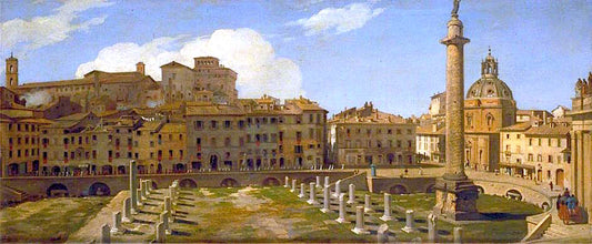 The Trajan Forum, Rome, vintage artwork by Sir Charles Lock Eastlake, RA, A3 (16x12") Poster Print