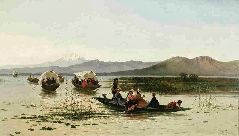On the lake of Varese, vintage artwork by Achille Formis Befani, 12x8" (A4) Poster