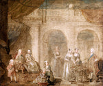 George II and Family, in an Interior (sketch), vintage artwork by William Hogarth, 12x8" (A4) Poster