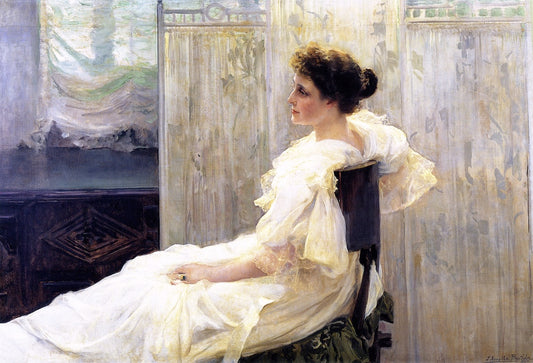 Amalia Romea, Senora de Laiglesia, vintage artwork by Joaquin Sorolla y Bastida, 12x8" (A4) Poster