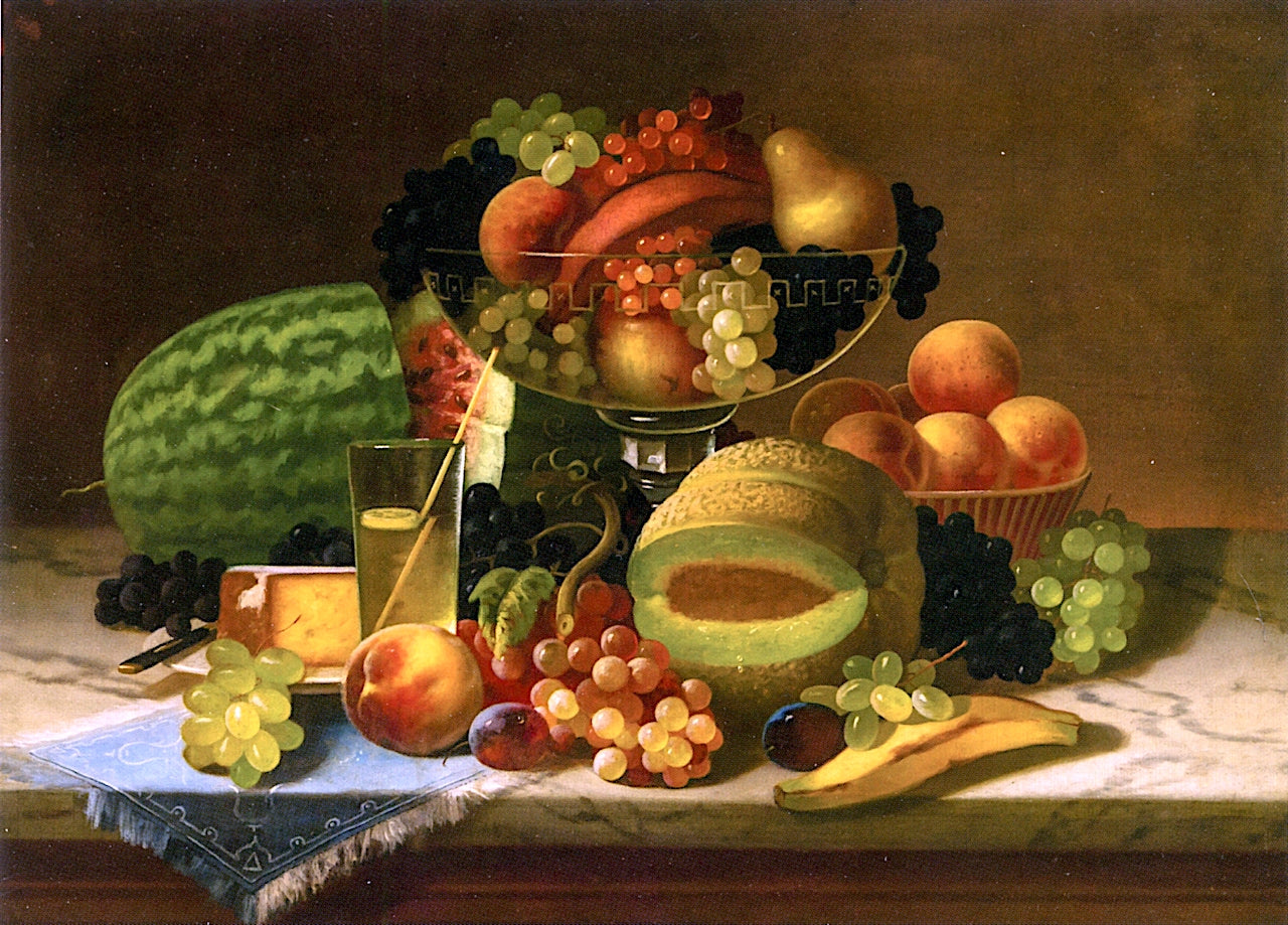 Bountiful Still Life, vintage artwork by Carducius Plantagenet Ream, 12x8" (A4) Poster