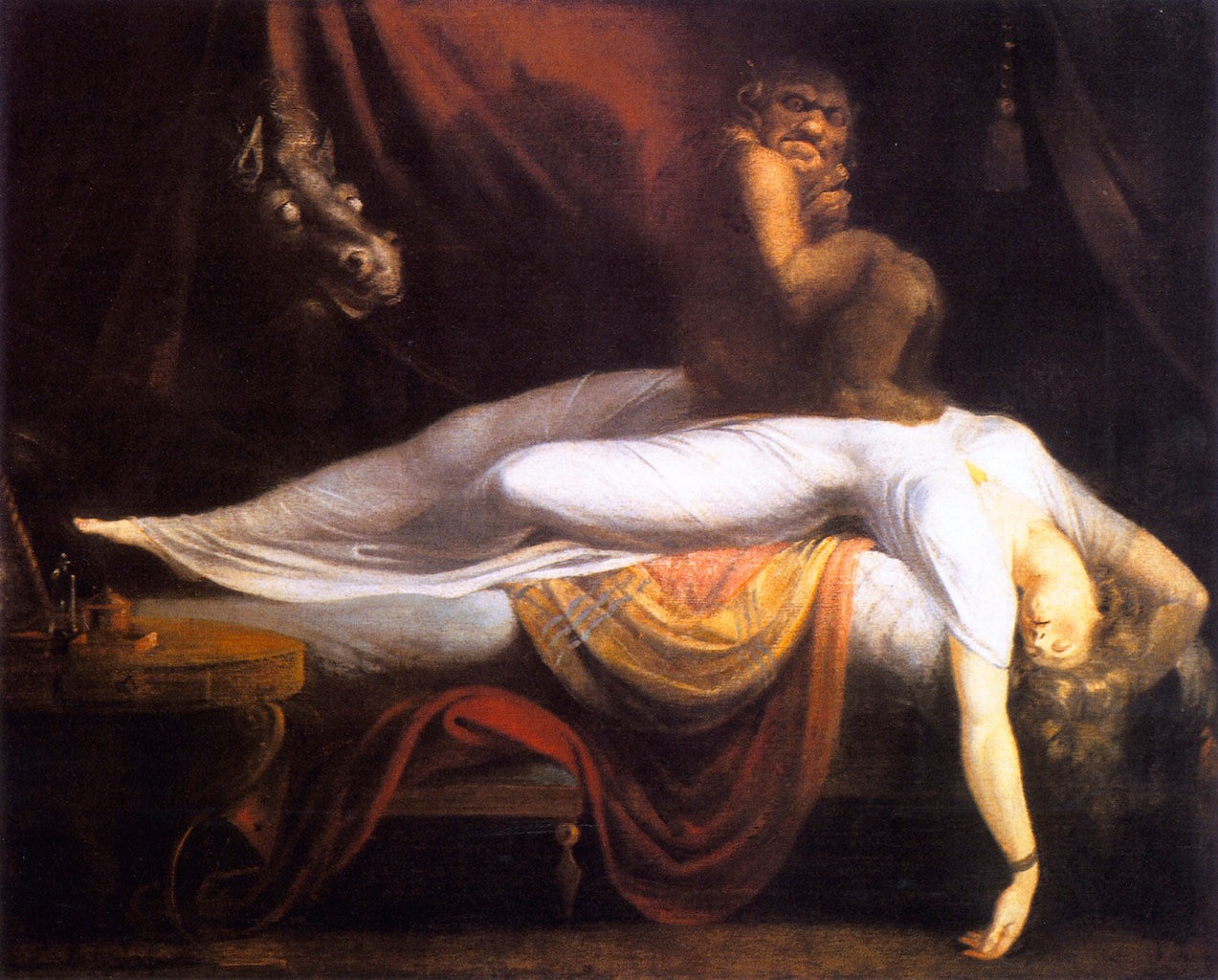 The Nightmare, vintage artwork by Johann Heinrich Füseli, 12x8" (A4) Poster
