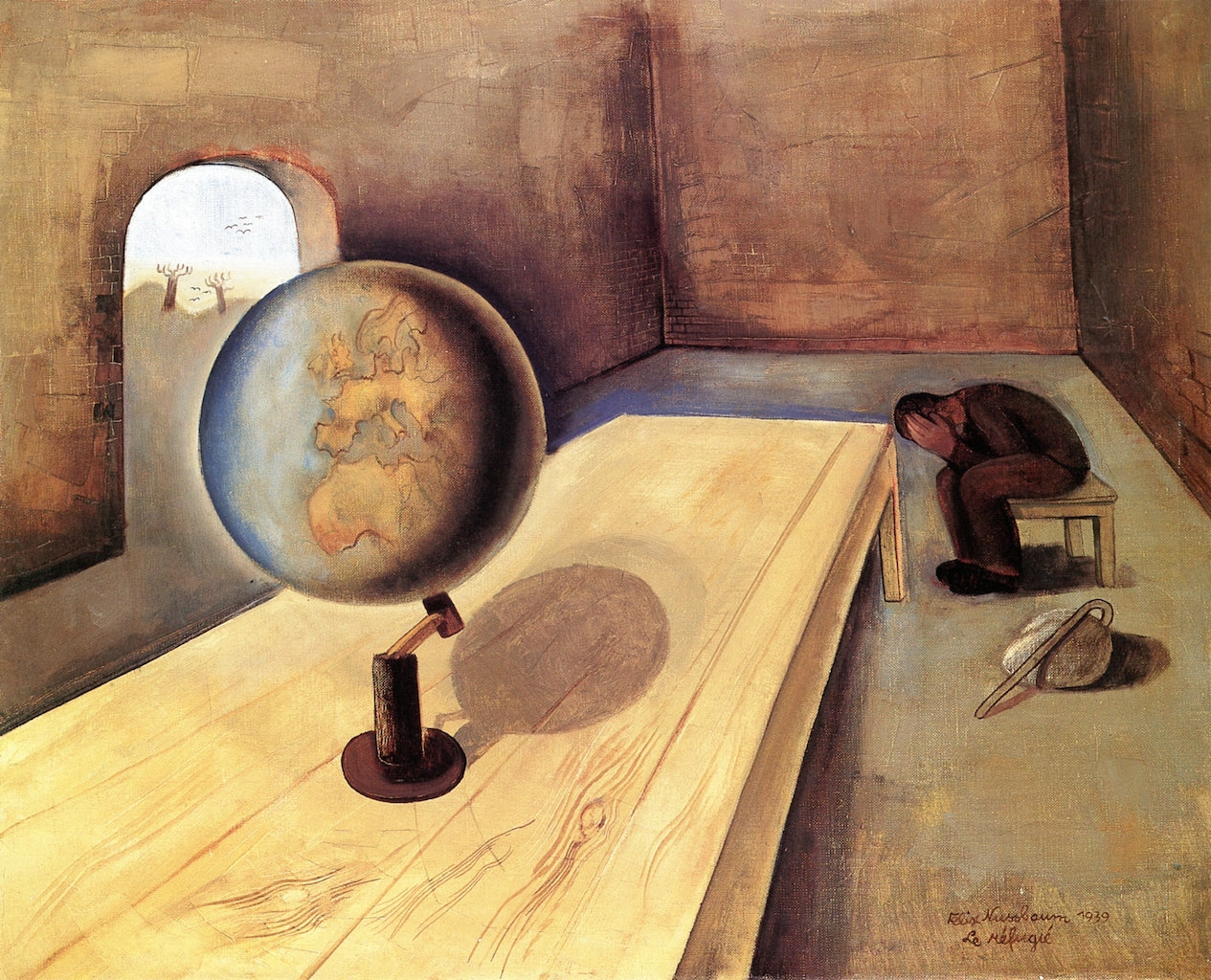 The Refugee by Felix Nussbaum,16x12(A3) Poster