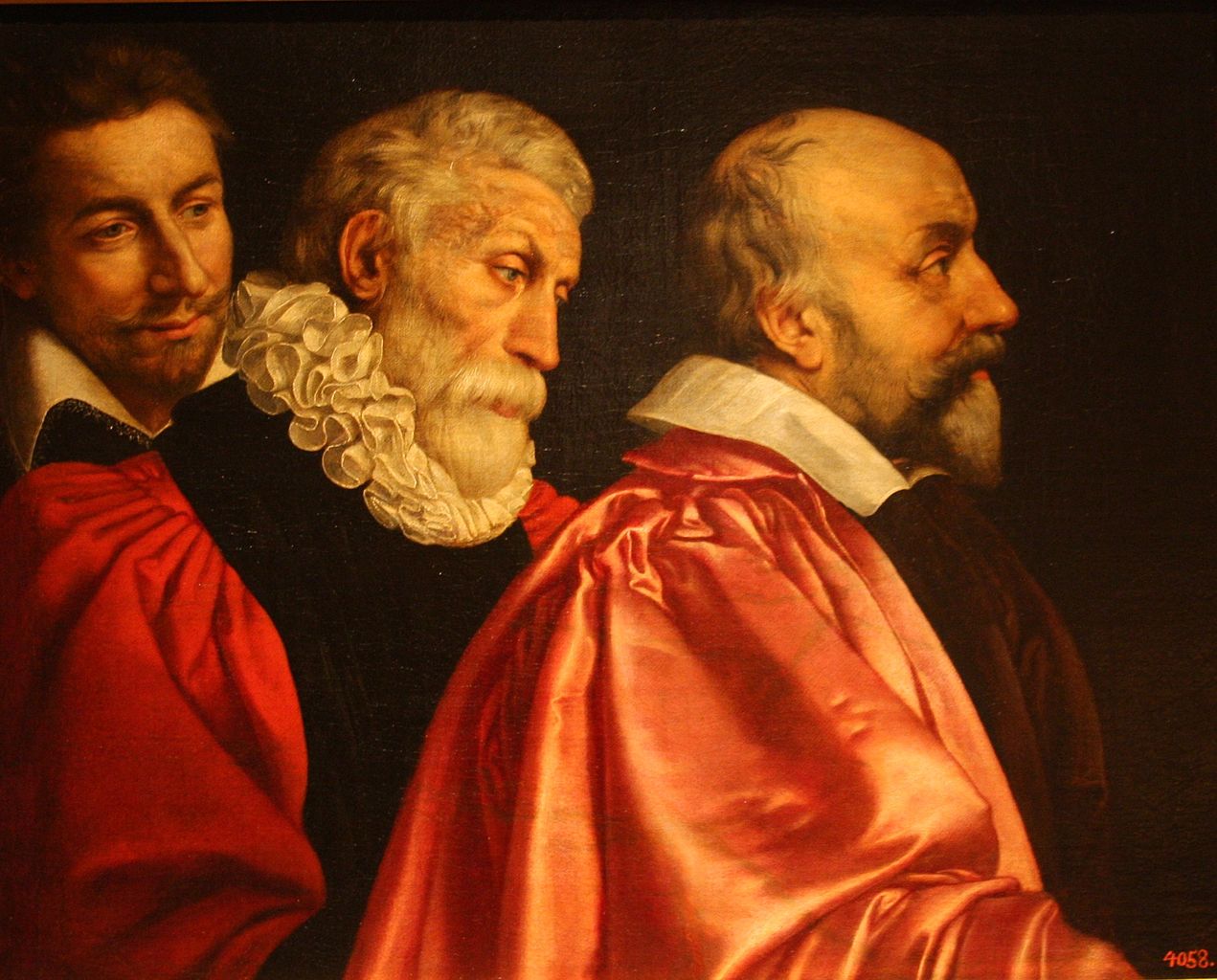 Members of the Paris Magistrate, vintage artwork by Frans Pourbus the Younger, 12x8" (A4) Poster