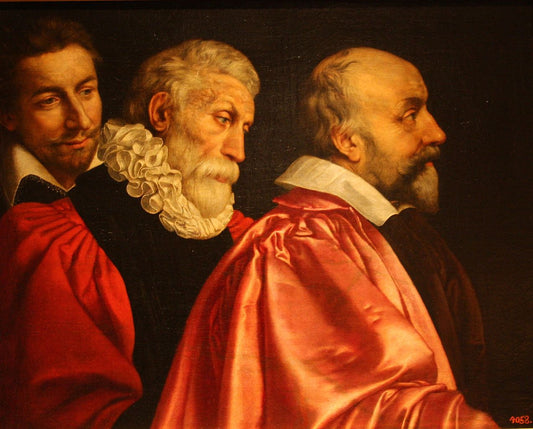 Members of the Paris Magistrate, vintage artwork by Frans Pourbus the Younger, 12x8" (A4) Poster