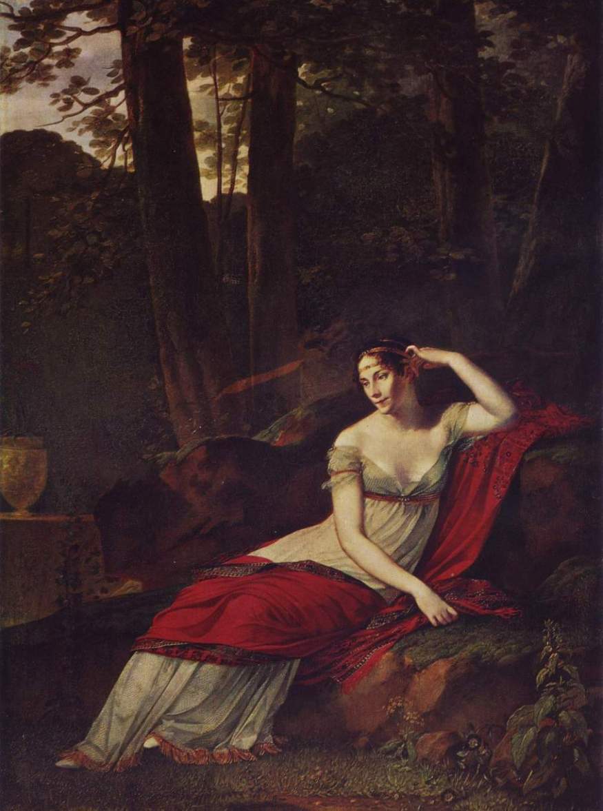 Portrait of Empress Josephine, vintage artwork by Pierre-Paul Prud'hon, 12x8" (A4) Poster