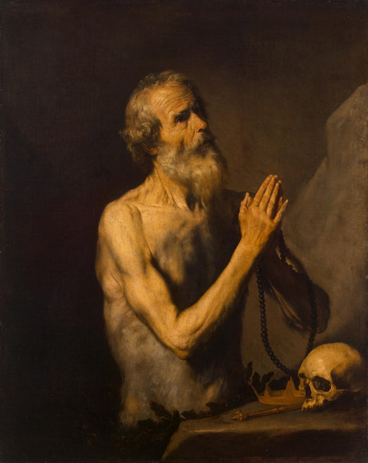 Saint Onuphrius, vintage artwork by Jusepe de Ribera, 12x8" (A4) Poster