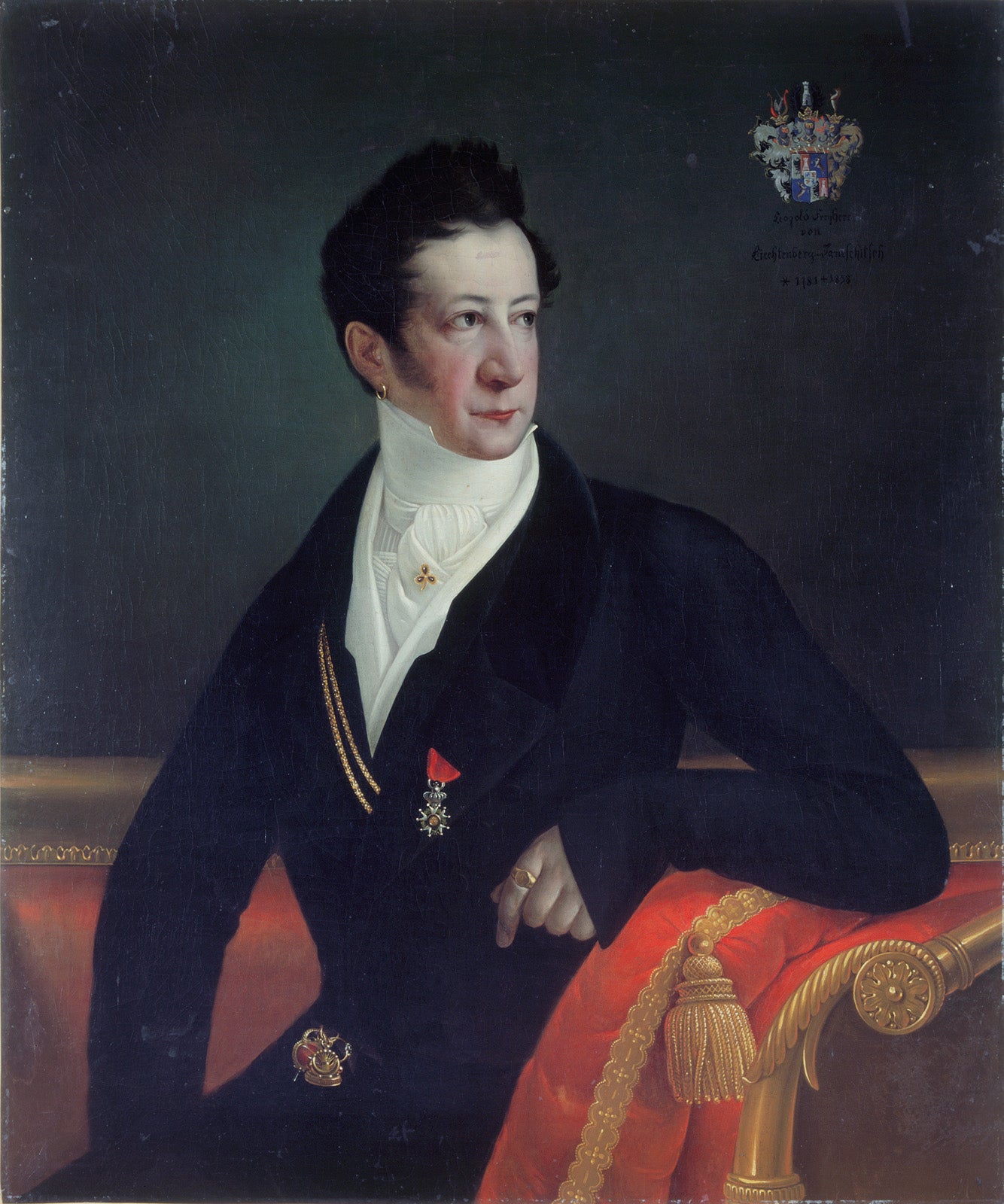 Leopold Liechtenberg Janežič, vintage artwork by Jozef Jakob Tominc, 12x8" (A4) Poster