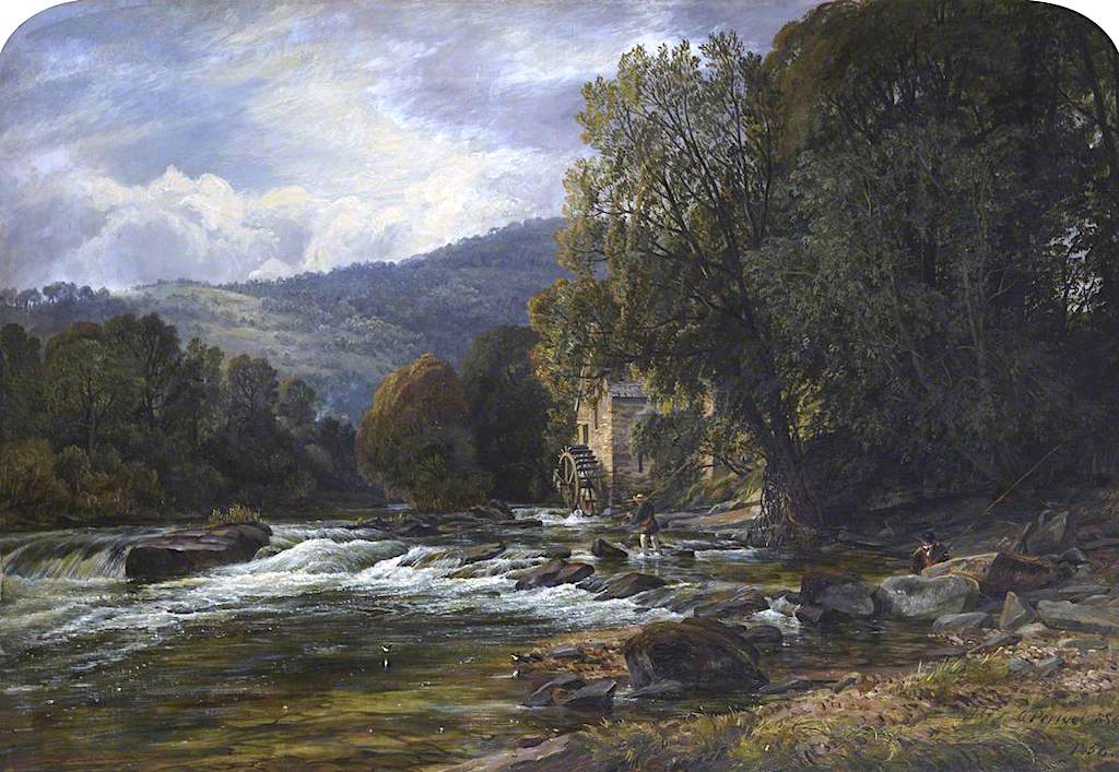 Buckland Mill, vintage artwork by Arthur Perigal the Younger, A3 (16x12") Poster Print